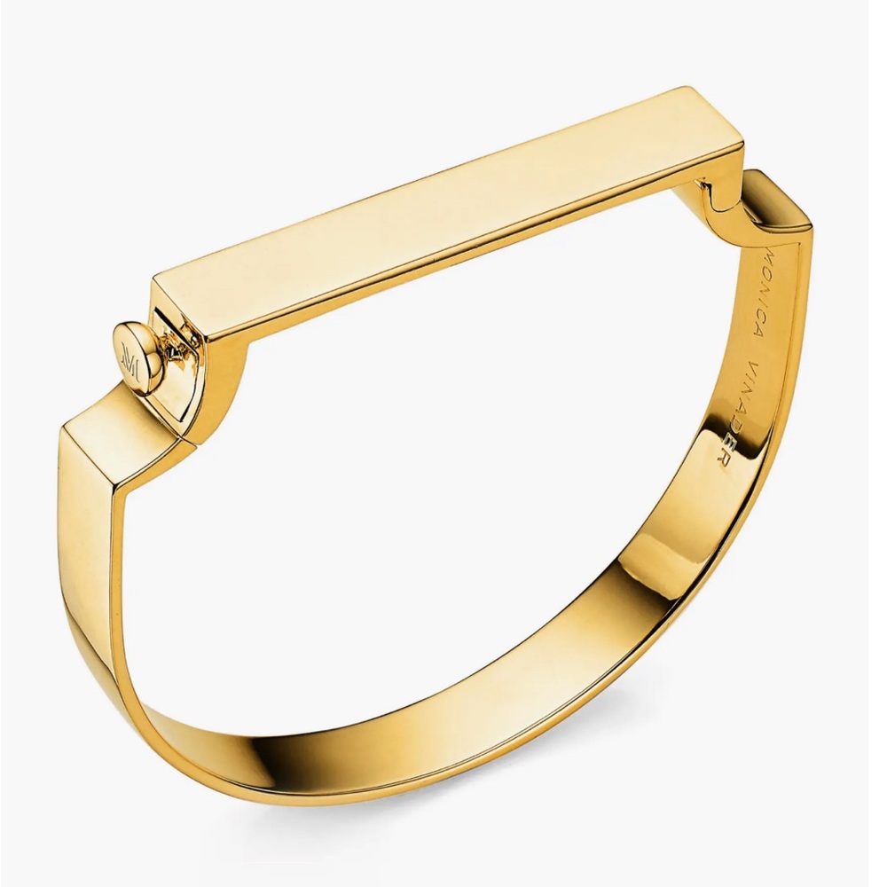MONICA VINADER Gold Bracelet Modern Minimalist Design
